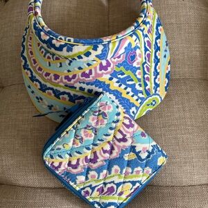 Vera Bradley visor with matching wallet